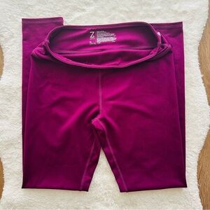 Zella Purple Leggings with High-Waisted Design and Moisture-Wicking Fabric